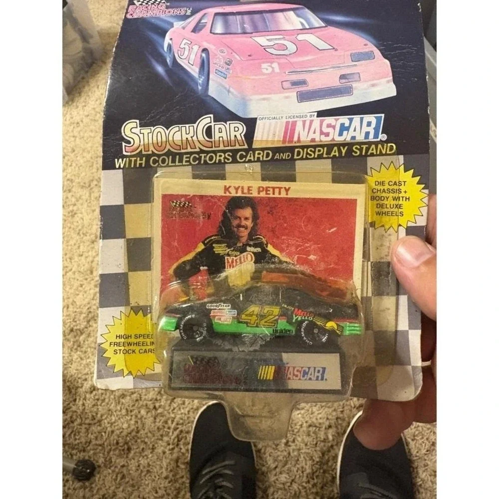 NASCAR Kyle Petty #42 Mello Yello Diecast & Dale Earnhardt Jr #88 Ornament Lot